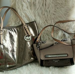MK Shoulder bag and Guess Crossbody